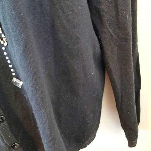 NONPATEIL | Women's Sweater Knit Cardigan Black Size Small - Picture 6 of 8